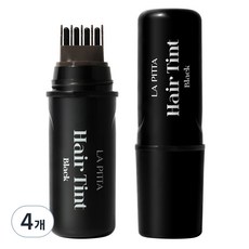 라피타 새치커버 헤어틴트 10ml, 블랙, 4개