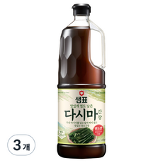샘표 다시마 간장, 1.7L, 3개
