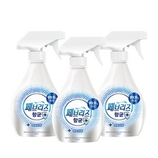 페브리즈 항균플러스 섬유탈취제 깨끗한향 본품, 360ml, 3개