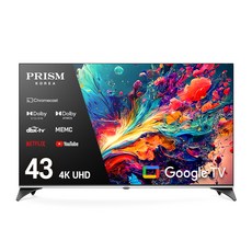 프리즘코리아 4K UHD LED 구글 3.0 스마트 TV 109cm(43인치), CP43G3 × 스탠드형 × 고객직접설치 섬네일