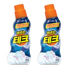 테크 바르는 테크 얼룩제거제, 220ml, 2개 - 셔츠목때