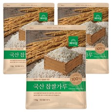 배대감 국산 찹쌀가루, 1kg, 3개 1kg, 3개