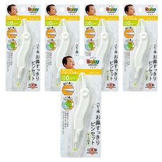 GREEN BELL 綠鐘 BA-002 嬰幼兒鼻用雙頭安全夾, 0個月起適用, 日本製造, 5個