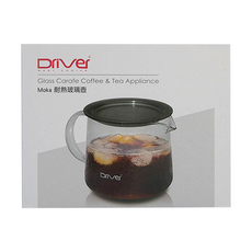 Driver MOKA 耐熱玻璃壺 400ml, 耐熱120度 玻璃咖啡壺, P-OGS20298, 1個