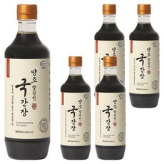 신앙촌 양조 깔끔한 국간장, 860ml, 5개
