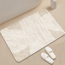 구띵 북유럽풍 빨아쓰는 규조토 욕실 발매트 40 x 60 cm, A84, 1개