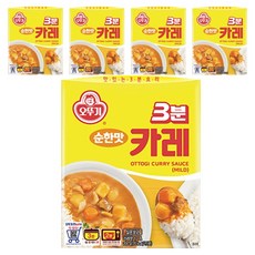 OTTOGI 不倒翁 3分鐘即食咖哩 原味, 200g, 5個