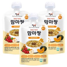짱죽 맛있는 이유식 맘마짱 8개월부터 1P, 혼합맛(한우/단호박), 120g, 3개 한우단호박죽, 120g, 3개