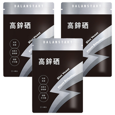 Balanstart 人可和高鋅硒, 48H抗氧化, 頂級酵母鋅與植萃芥子硒, 30粒入, 30顆, 350mg, 3包