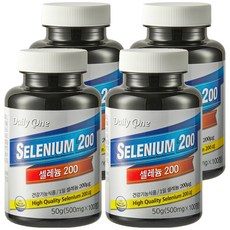 Daily One 硒200補充錠, 100顆, 4罐