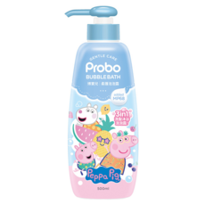 Probo 博寶兒 佩佩豬 柔護泡泡露, 三合一功效, 草本複合植萃, 柔膚胺基酸, 植萃低敏, 500ml, 1瓶