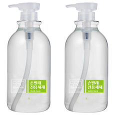 쑥소쿰 손빨래 전용 민감한 의류용 액상세제 본품, 1L, 2개