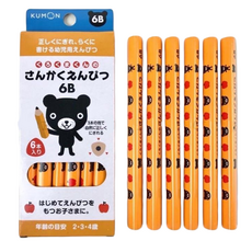 KUMON 6B三角鉛筆套裝，適合2-4歲兒童, 6支