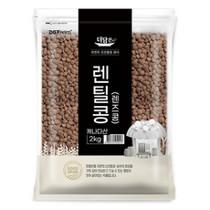 더담은 렌틸콩 렌즈콩, 2kg, 1개