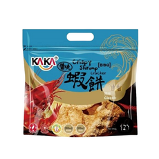KAKA 卡卡 醬燒蝦餅 原味, 獨門醬汁, 手工醬烤, 離心脫油, 120g, 1包