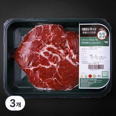 녹색한우 무항생제인증 1+등급 사태 수육용 (냉장), 300g, 3개