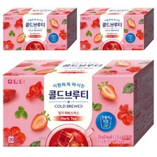 담터 콜드브루티 딸기히비스커스, 1.5g, 20개입, 3개