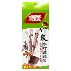 楓康 竹炭水槽濾水網，排水口專用，添加生物可分解, 100入, 1盒