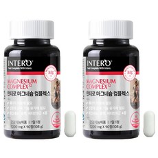 인테로 마그네슘 컴플렉스 영양제 108g, 90정, 2개