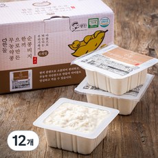 한둘 무농약콩으로 만든 한끼 순콩비지, 140g, 12개