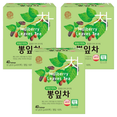 우리차 뽕잎차, 800mg, 40개입, 3개