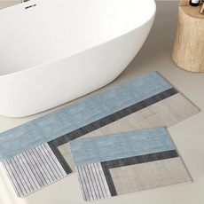 半島良品 5.0科技皮吸水防油地墊 長款, NP 藍灰空間, 1個