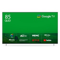 더함 4K UHD QLED TV 구글 안드로이드 11 215cm UA851QLED VA SH 2023C1 방문설치 벽걸이형,