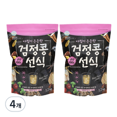 일일곡식 아침이 든든한 검정콩선식, 1.2kg, 4개