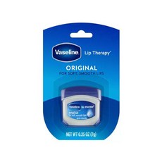 Vaseline 凡士林 護唇膏, 原味, 滋潤保濕, 0.25 oz (7g), 0.25oz, 1罐