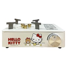 HELLO KITTY 凱蒂貓 攜帶卡式爐 烹飪 KT5004, 28.9 x 19.9 x 11.1cm, 米白, 1個
