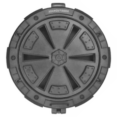 ADAMOUTDOOR 戶外戰術蚊香盒 - 內部彈簧設計, 可吊掛設計, 直徑145 x 46mm, 黑色