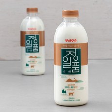 부산우유 정일품 우유, 1000ml, 2개