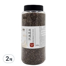 건강곡간 치아씨드 통, 500g, 2개