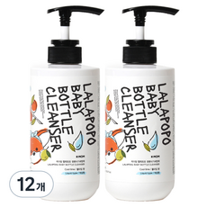 케이맘 랄라포포 젖병식기세정제 액상형 쿨라임향, 500ml, 12개