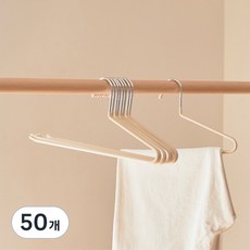 진심감성 논슬립 바지걸이, 베이지, 50개 50개, 베이지