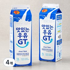 남양유업 맛있는 우유 GT, 900ml, 4개