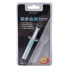 JETART 捷藝 複合金屬超導散熱膏, 複合金屬新配方 超高熱傳導效率 絕佳電氣絕緣特性 大幅提升散熱效能, CK4700, 1個