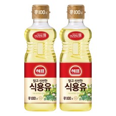 해표 식용유, 500ml, 2개