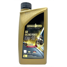 GERMAN GOLD 德國金牌 RACING POWER 4T 10W50 高性能機車機油 1公升, 1罐