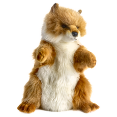 HANSA TOY 狐狸手偶，絨毛填充玩具, 1個