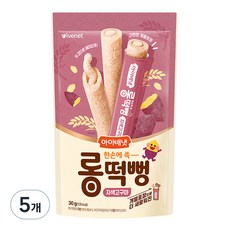 아이배냇 유아용 롱떡뻥 자색고구마 30g, 자색고구마맛, 5개