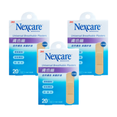 3M Nexcare PE系列 膚色繃帶, 20片, 3盒