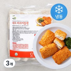 바른선 네모 피쉬 커틀렛 (냉동), 3개, 600g