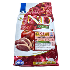 QC-7 天然藜麥無穀機能系列 鴨肉蘋果 貓用化毛保健 1.5kg, 1袋