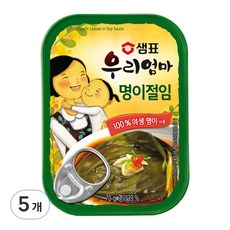 샘표 우리엄마 명이절임, 70g, 5개