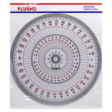 코링 정원 분도기 18cm K-1801, 혼합색상, 1개