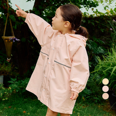 아띠빠스 여아용 빛 반사띠 우비 + 파우치 세트 띠빠스 여아용 빛 반사띠 우비 + 파우치 세트