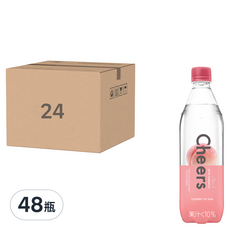 TAISUN 泰山 Cheers Peach 水蜜桃氣泡水, 48瓶, 590ml
