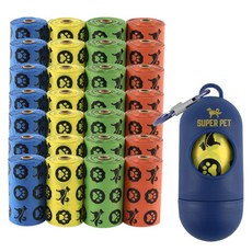 SUPER PET 便攜可分解貓砂袋+貓砂袋收納盒, 隨機出貨, 1組, 1組