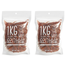 슈퍼츄 강아지 일킬로그램 가득담은 육포, 오리가슴살, 1kg, 2개 오리가슴살, 2개